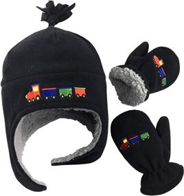 img 4 attached to 🧣 Stylish Sherpa Embroidered Accessories for Boys' Cold Weather Outfits