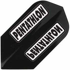 img 1 attached to US Darts - 3 Sets (9 Flights) Pentathlon Slim Black Ex-Tough Dart Flights for Enhanced SEO