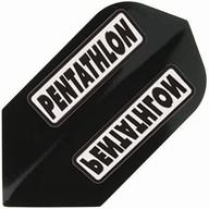 us darts - 3 sets (9 flights) pentathlon slim black ex-tough dart flights for enhanced seo logo