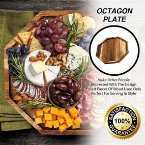 img 3 attached to 🍽️ GloBoid Wooden Octagonal Plates