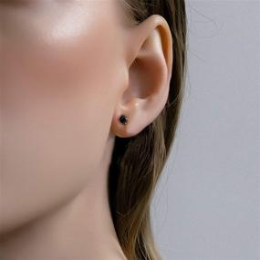 img 1 attached to 👂 Stud Earrings Set by Oahzion