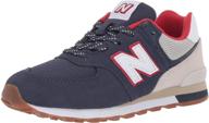 👟 kids' 574 v1 lace-up sneaker by new balance logo