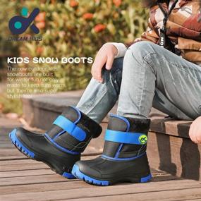 img 3 attached to Waterproof Kids Snow Boots: Winter Outdoor Boots for Boys & Girls (Toddler to Big Kid)