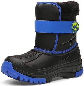 img 4 attached to Waterproof Kids Snow Boots: Winter Outdoor Boots for Boys & Girls (Toddler to Big Kid)