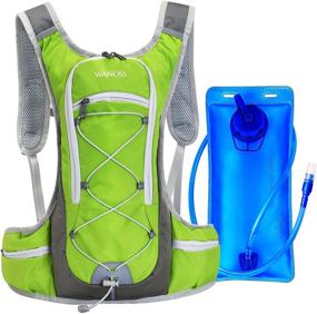 img 4 attached to 🎒 WANOSS Hydration Backpack with 70 oz Water Bladder: Ultimate Lightweight Hydration Pack for Outdoor Activities (Hiking, Climbing, Cycling, Running) – Includes 2 Waist Bags!