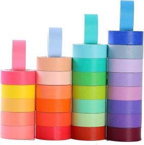 img 4 attached to 🖍️ Colorful Decorative Tape with Masking Qualities and Writable Features