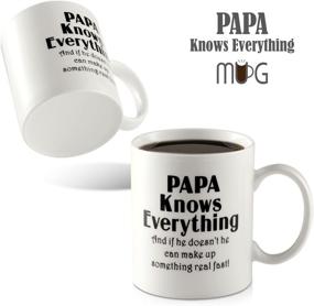 img 1 attached to ☕ Papa Mug 11OZ Bone China Porcelain Coffee Tea Cup - Unique Office Gifts for Men, Husband, and Father's Day Celebration