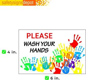 img 1 attached to Hands Sticker ︱Hand Washing Adhesive