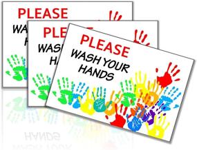 img 4 attached to Hands Sticker ︱Hand Washing Adhesive