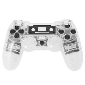 img 1 attached to Enhance Your Gaming Experience with Jiulyning Custom Replacement Wireless Game Controller Shell Case Cover Kit for Sony PS4 V1 – Includes Button Set and Clear Design