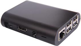 img 2 attached to Чехол JBtek Jet Black: Полный доступ к портам для Raspberry Pi 3 Model B и Raspberry Pi 2 Model B