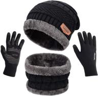 hat scarf glove set slouchy beanies maylisacc men's accessories logo