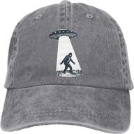 🧢 vintage dad hats for men – adjustable funny baseball caps with ufo & bigfoot design by waldeal logo