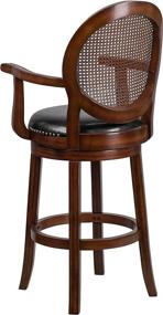 img 2 attached to Flash Furniture Expresso Barstool Leather