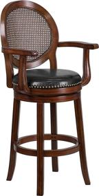 img 4 attached to Flash Furniture Expresso Barstool Leather