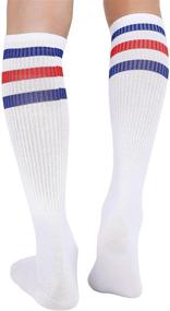 img 3 attached to 🧦 Joulli White Knee High Tube Socks - Pack of 1-3 Pairs