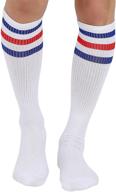 🧦 joulli white knee high tube socks - pack of 1-3 pairs logo