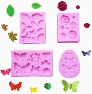 silicone butterfly dragonfly chocolate decoration logo