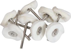 img 1 attached to 🔧 Wool Felt Cotton Polishing Buffing Wheel Set - Rotary Tool Accessories for Watch and Jewelry Polishing - 50 Piece Kit