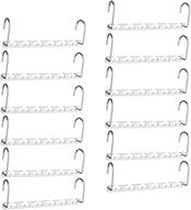 👕 12-pack house day magic hangers - space saving wardrobe clothing hanger organizer for closet, clothes hangers closet space saver solution логотип