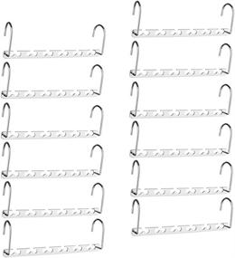 img 4 attached to 👕 12-Pack HOUSE DAY Magic Hangers - Space Saving Wardrobe Clothing Hanger Organizer for Closet, Clothes Hangers Closet Space Saver Solution