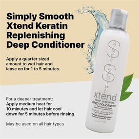 img 3 attached to Revitalize and Restore with Simply 💆 Smooth Xtend Keratin Replenishing Deep Conditioner, 8.5 oz.