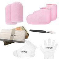 🔥 quick-heating paraffin wax machine for hands & feet - paraffin wax warmer kit with moisturizing paraffin wax refill, thermal mitts gloves, silicone brush - paraffin bath spa logo