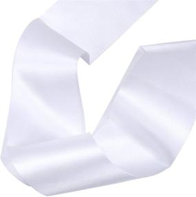 img 1 attached to 🎀 Dreamtop 16Pcs White Blank Satin Sashes - Versatile DIY Sashes for Pageants, Weddings, and Birthdays