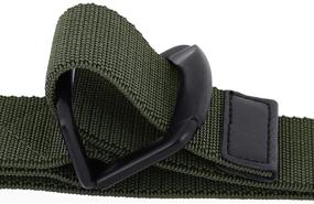 img 3 attached to Elevate Your Gear with Sportmusies Elastic Military Stretch Tactical Men's Belt Accessory