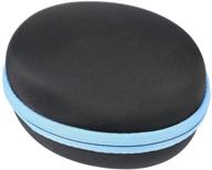 🎧 protective case for ijoy matte finish premium wireless headphones - black case + blue zipper logo