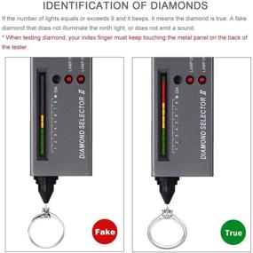 img 1 attached to 💎 Portable Tanice Diamond Tester: II Selector for Diamond, Gems, Crystal, Agate, Jade - Includes Carrying Case and 9V Battery