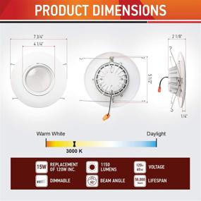 img 2 attached to 💡 Enhance Your Lighting with OSTWIN Directional Adjustable Downlight Replacement