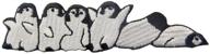 🐧 cute penguin patch: charming embroidered applique for iron on or sew on logo