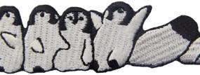 img 3 attached to 🐧 Cute Penguin Patch: Charming Embroidered Applique for Iron On or Sew On