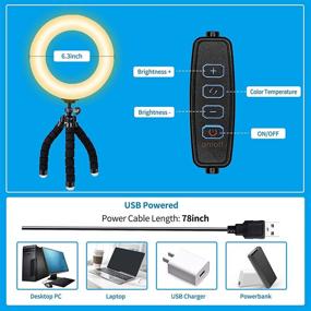 img 3 attached to 🎥 Оптимизированный набор освещения для видеоконференций: Светильники для видео с кольцевой подсветкой для улучшенной веб-камеры/Zoom, удаленной работы, самовещания, прямого эфира и многого другого.