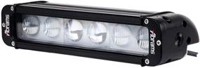 img 1 attached to Абрамс 2 x 11” 60W Off Road Cree LED Lightbar c комбинированной оптикой для универсальных 12V автомобилей - высокоэффективный водозащищенный световой панель для грузовиков, тракторов, квадроциклов и других типов транспортных средств - включает 2 световые головы и бонусный комплект реле