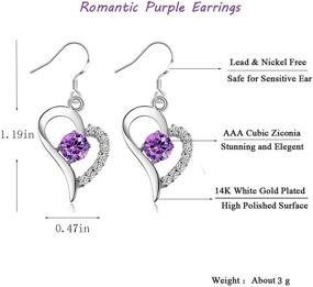 img 3 attached to Earrings Classic Zirconia Crystal Fashion Hypoallergenic
