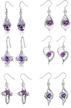 earrings classic zirconia crystal fashion hypoallergenic logo