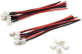 img 3 attached to 🔌 5 Pairs JST-XH 2.54mm 1S 2 Pin Balance Plug Lead Socket Male and Female Connector with 10cm Silicone Wire Cables: Perfect for Woodland Just Plug Lights & 3D Printers