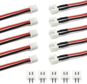 img 4 attached to 🔌 5 Pairs JST-XH 2.54mm 1S 2 Pin Balance Plug Lead Socket Male and Female Connector with 10cm Silicone Wire Cables: Perfect for Woodland Just Plug Lights & 3D Printers