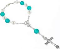 rosary beads rearview mirror catholic logo