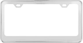 img 1 attached to 60440 Chrome License Plate Frame with 2 Holes - Supreme Grand General