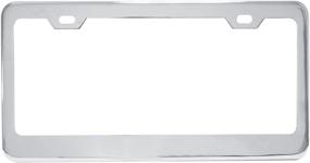 img 4 attached to 60440 Chrome License Plate Frame with 2 Holes - Supreme Grand General