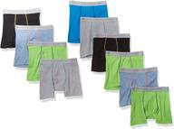 tagless assorted color boxer briefs for boys by hanes logo