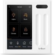 🏠 smart home control panel (2-switch) – alexa enabled & compatible with ring, sonos, hue, google nest, wemo, smartthings, apple homekit – in-wall touchscreen control for lighting, music & more logo
