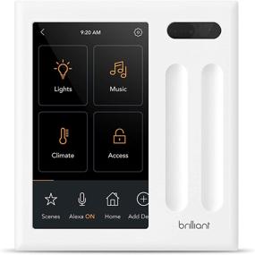 img 4 attached to 🏠 Smart Home Control Panel (2-Switch) – Alexa Enabled & Compatible with Ring, Sonos, Hue, Google Nest, Wemo, SmartThings, Apple HomeKit – In-Wall Touchscreen Control for Lighting, Music & More