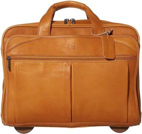 img 4 attached to Walker Premium Leather Rolling Espresso Laptop Accessories in Bags, Cases & Sleeves