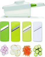 effortlessly slice and dice with chef'n pull'n slice 5-piece set in white logo