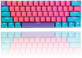 img 3 attached to 🔑 GTSP 61 Keycaps 60 Percent, Ducky One 2 Mini Keycaps PBT OEM Cute Keycap Set with Key Puller for Cherry MX Switches GK61/RK61/Anne pro 2/Joker Mechanical Gaming Keyboard, Ahri Theme - Key CAPS ONLY