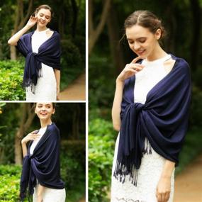 img 1 attached to 👰✨ FURTALK Cashmere Women's Wedding Evening Blanket Scarves & Wraps